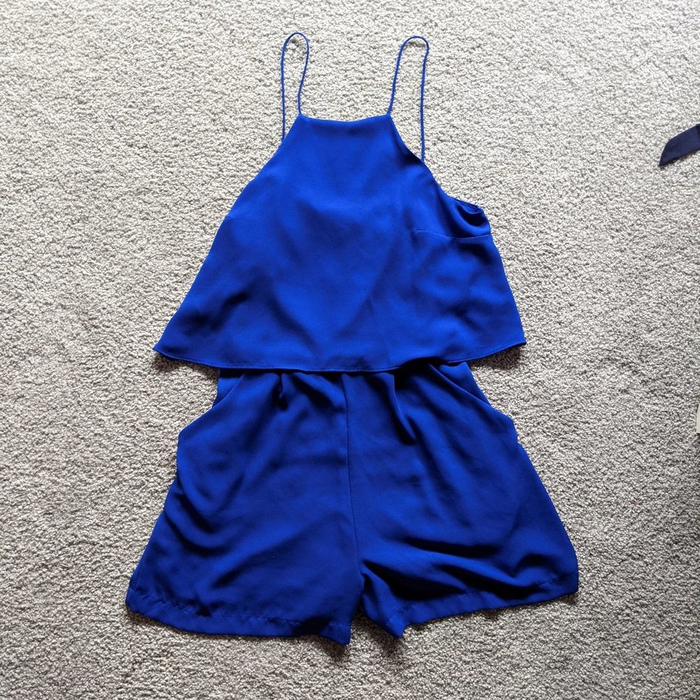 Royal Blue Express Romper